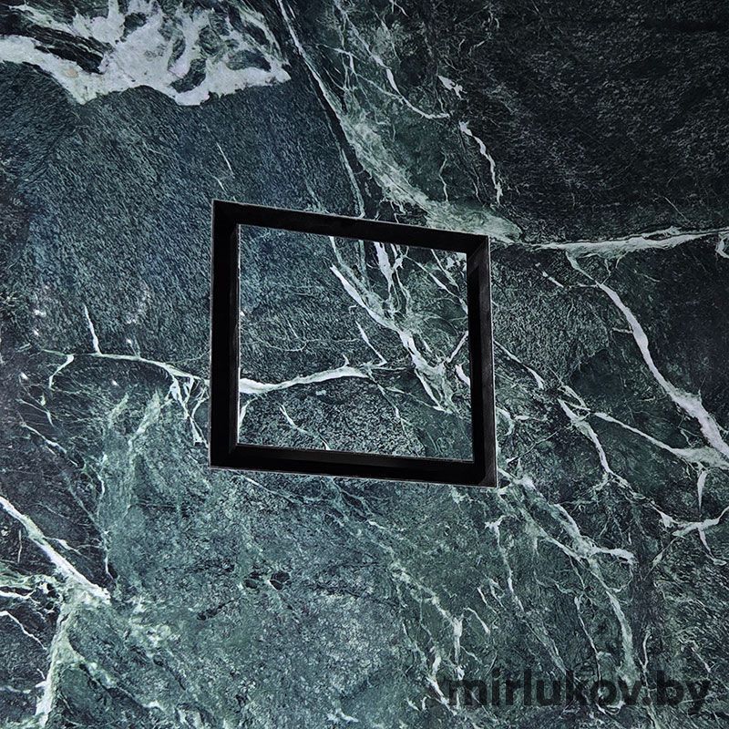 Решетка + вентилятор Keramo-M Black 200x200 / STILL-B 100CК (черная) — фото, характеристики