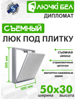 Люк под плитку со съемной дверцей Дипломат 50-30 купить в Минске