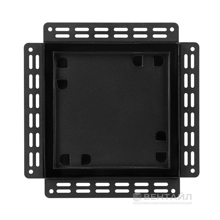 Вентиляционная решетка VRB 240x240 Tile / SLIM 5C (черная) — фото, характеристики