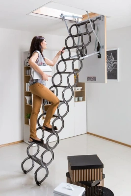 Лестница ножничная термоизоляционная Fakro LST-B 70x120x280 детальное фото