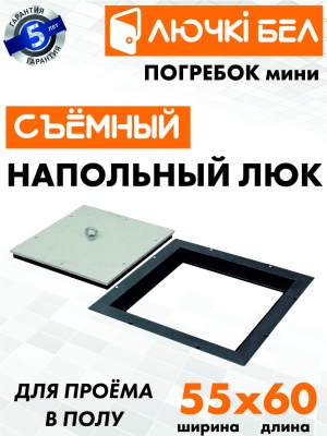 Напольный люк со съемной крышкой Погребок Мини 55х60 детальное фото
