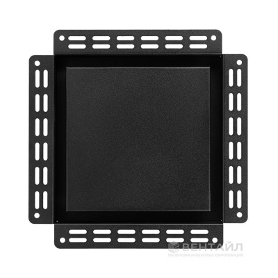 Вентиляционная решетка VRB 200x200 Paint / SILENT 100CZ (чёрная) детальное фото