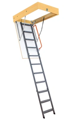 Лестница складная металлическая Fakro Komfort LMK 70x140x280 детальное фото
