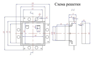 Решетка + вентилятор Keramo Air-Vent 170х170 D100 (черная) детальное фото