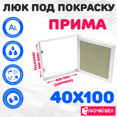 Люк под покраску ЛючкиБел Прима 40х100 детальное фото