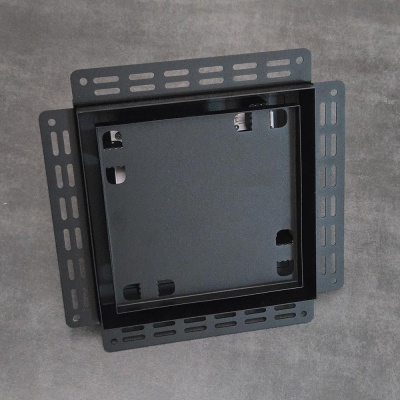 Решетка + вентилятор Keramo-M Black 200x200 / STILL-B 100CК (черная) детальное фото