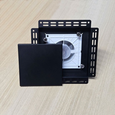 Вентиляционная решетка VRB 240x240 Paint / SLIM 5C (черная) детальное фото