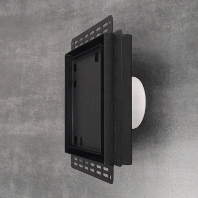 Решетка + вентилятор Keramo-M Black 200x200 / STILL-B 100CК (черная) детальное фото