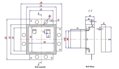 Решетка + вентилятор Keramo Air-Vent Silent 170х170 D100 (черная) детальное фото