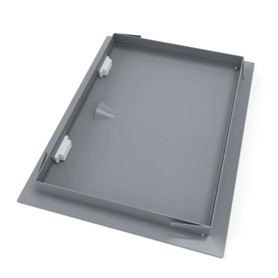 Люк металлический с магнитом 250х900 серый детальное фото