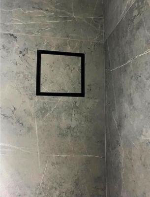 Решетка + вентилятор Keramo Air-Vent Silent 200х200 D125 (черная) детальное фото