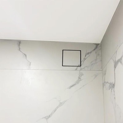 Вентиляционная решетка VRB 200x200 Tile / AURA 4C (чёрная) детальное фото