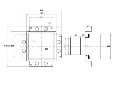 Решетка + вентилятор Light Air-Vent 150х150 D100 (белая) детальное фото