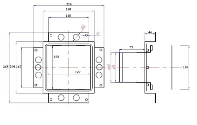 Решетка + вентилятор Light Air-Vent 150х200 D100 (белая) детальное фото